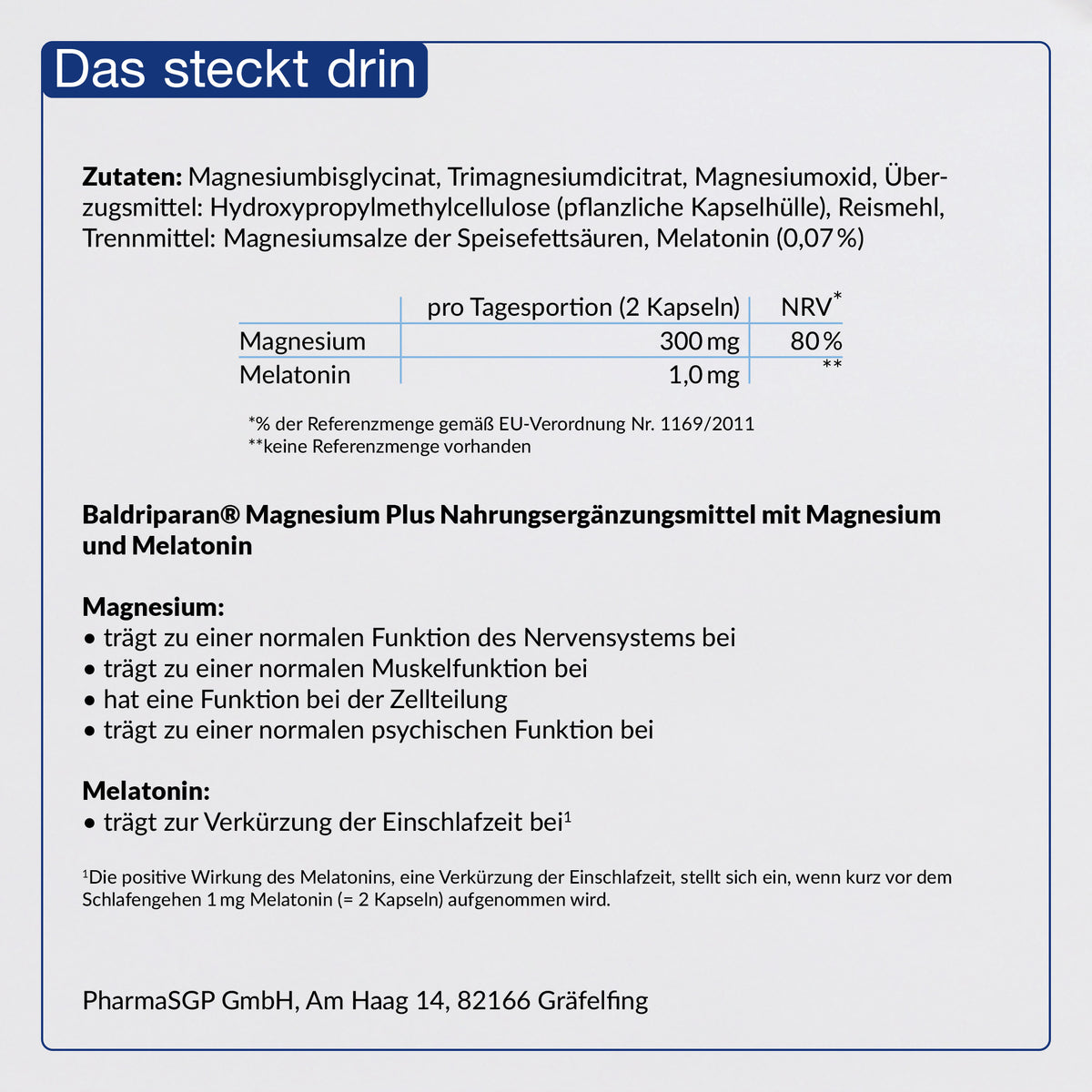 BALDRIPARAN MAGNESIUM PLUS